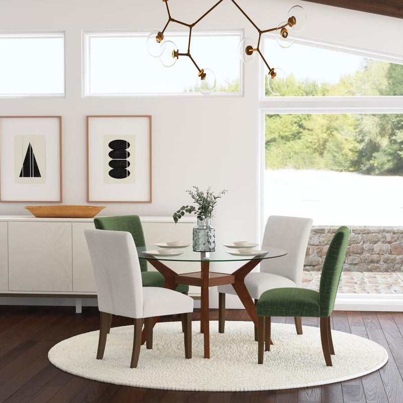 Paxton Upholstered Dining Side Chair Beige (Set of 2)-zoom-