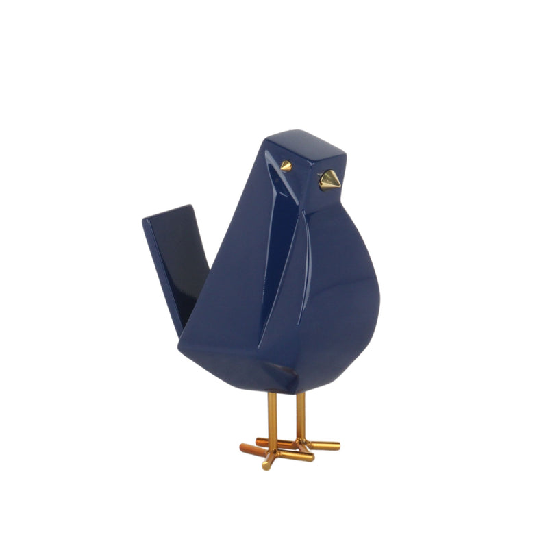Bird Sculpture // Large Navy Blue-zoom-