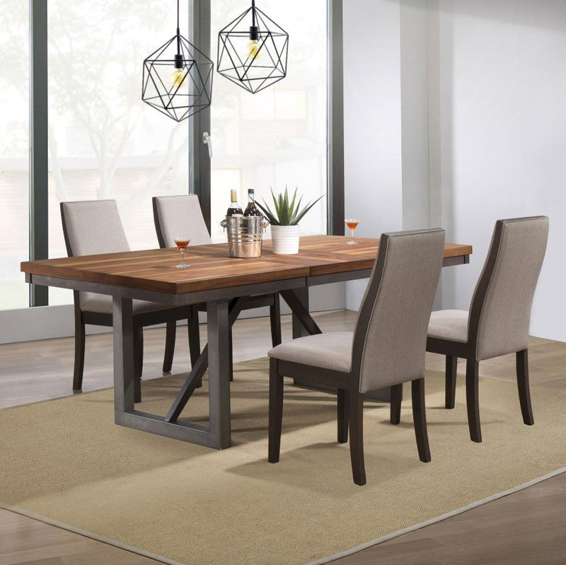 Spring Creek 5-piece Rectangular Dining Table Set Taupe-zoom-