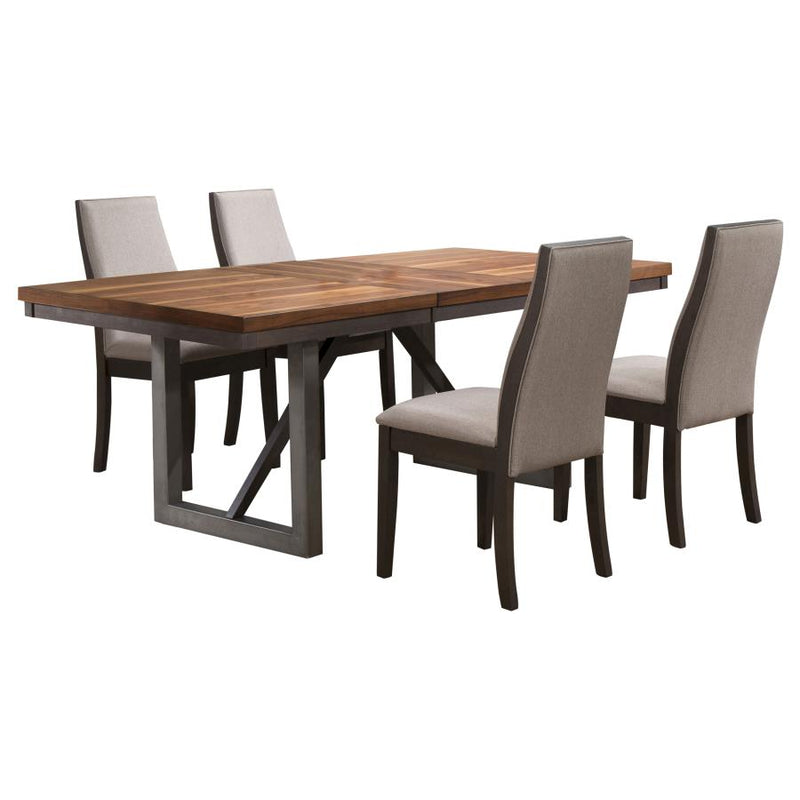 Spring Creek 5-piece Rectangular Dining Table Set Taupe-zoom-