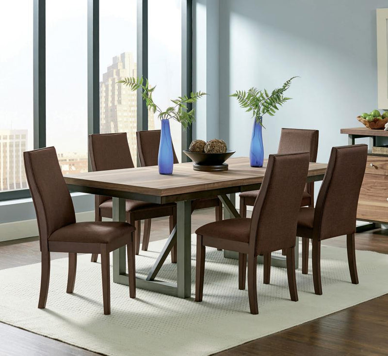 Spring Creek 7-piece Rectangular Dining Table Set Chocolate-zoom-