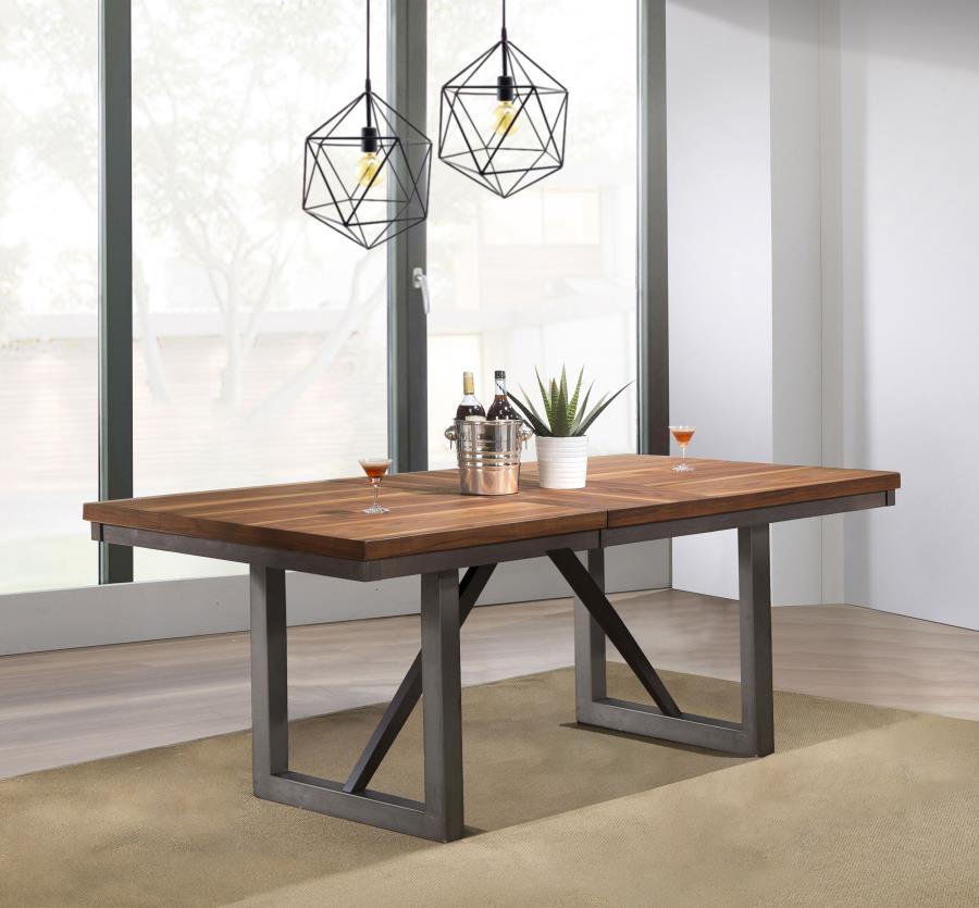 Spring Creek 77-inch Extension Dining Table Natural Walnut-2