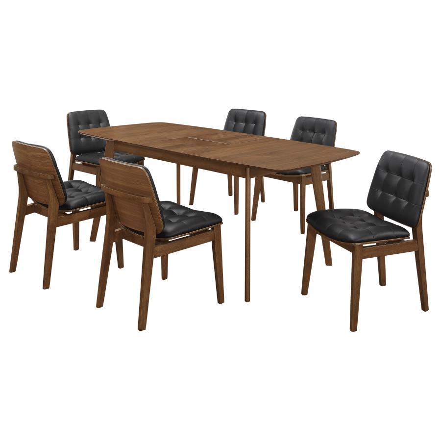 Redbridge Rectangular 7-piece Dining Set Natural Walnut-zoom-2