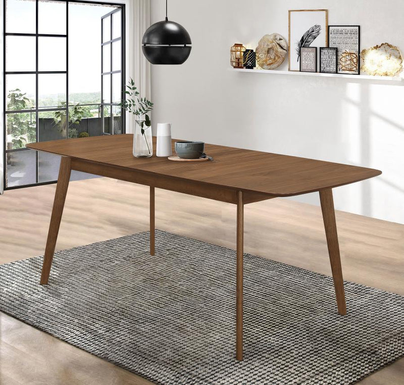 Redbridge 75-inch Extension Leaf Dining Table Natural Walnut-zoom-