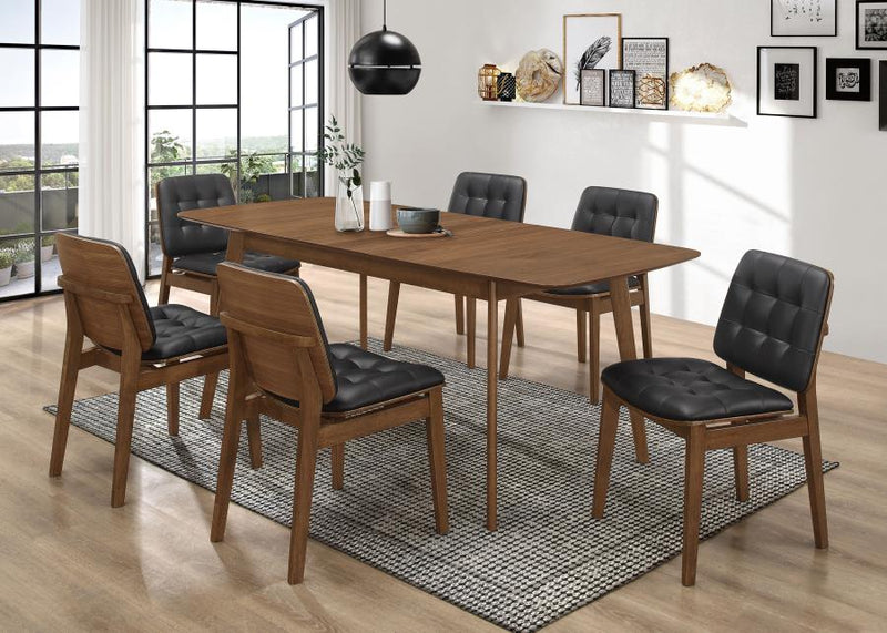 Redbridge 75-inch Extension Leaf Dining Table Natural Walnut-zoom-