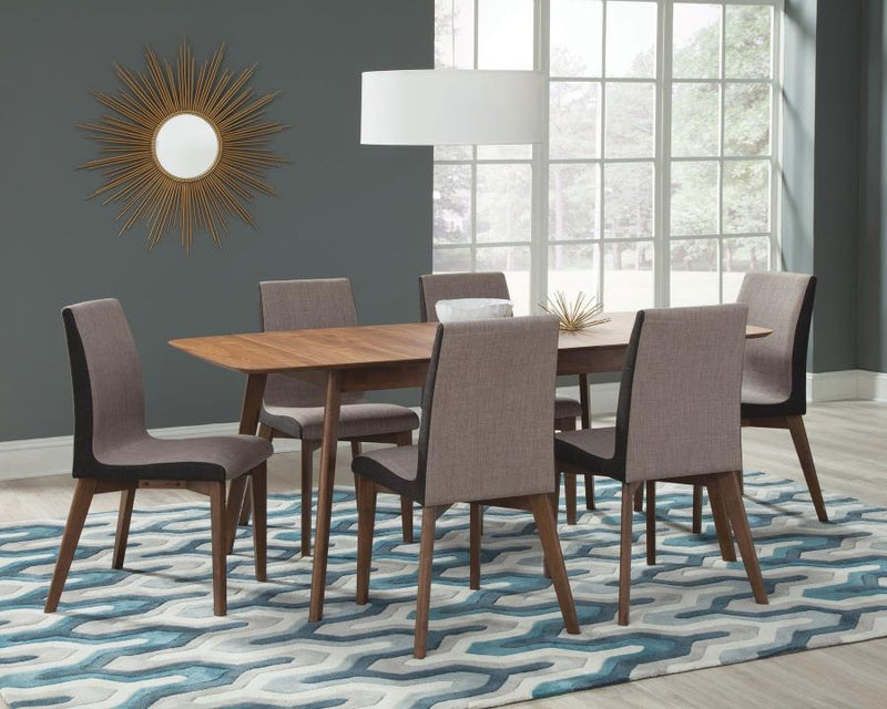 Redbridge 75-inch Extension Leaf Dining Table Natural Walnut-zoom-