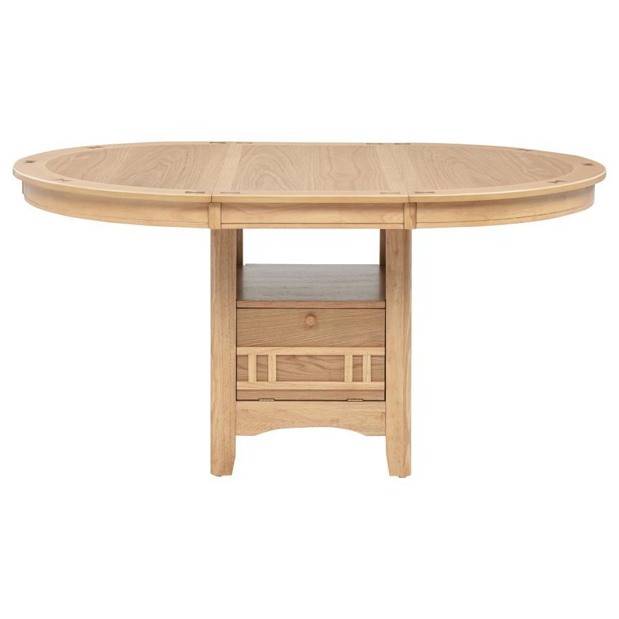 Lavon 5-piece Oval Extension Leaf Dining Set Light Oak-zoom-5