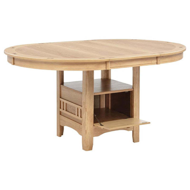 Lavon Oval 60-inch Wood Extension Leaf Dining Table Light Oak-zoom-