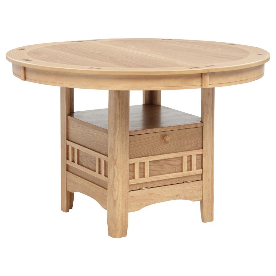 Lavon Oval 60-inch Wood Extension Leaf Dining Table Light Oak-4