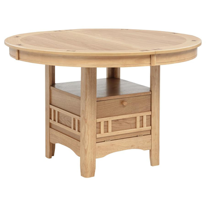Lavon Oval 60-inch Wood Extension Leaf Dining Table Light Oak-zoom-