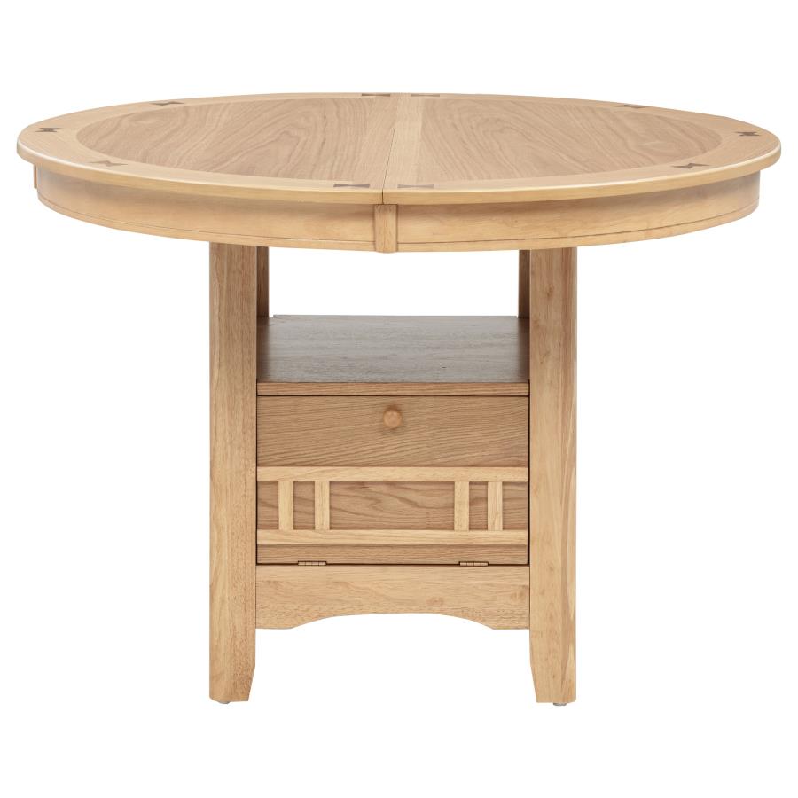 Lavon Oval 60-inch Wood Extension Leaf Dining Table Light Oak-zoom-6