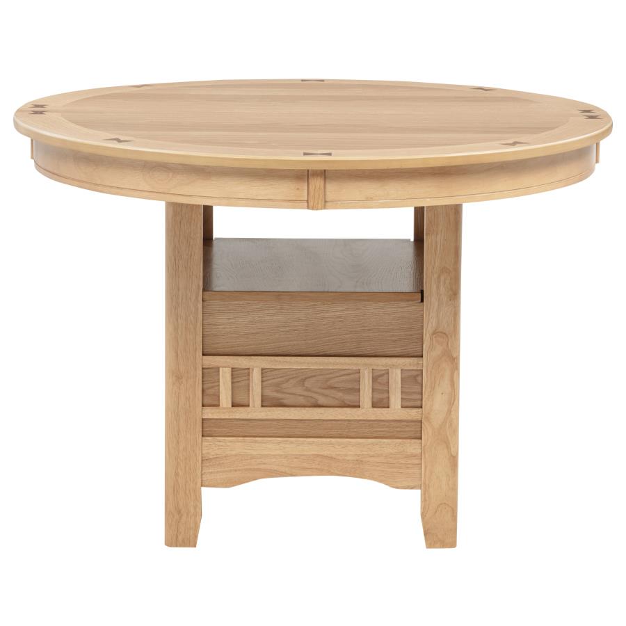 Lavon Oval 60-inch Wood Extension Leaf Dining Table Light Oak-zoom-8