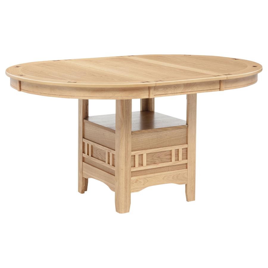 Lavon Oval 60-inch Wood Extension Leaf Dining Table Light Oak-zoom-9