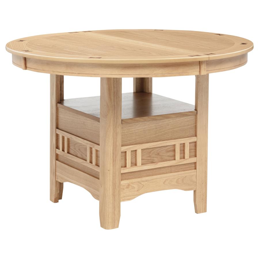 Lavon Oval 60-inch Wood Extension Leaf Dining Table Light Oak-zoom-10