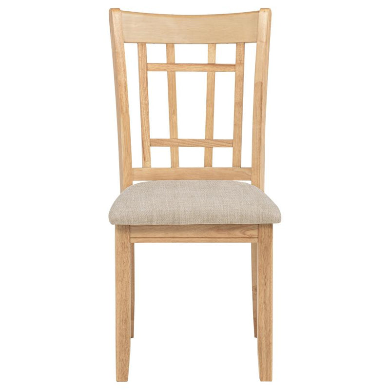 Lavon Wood Dining Side Chair Linen and Light Oak (Set of 2)-zoom-