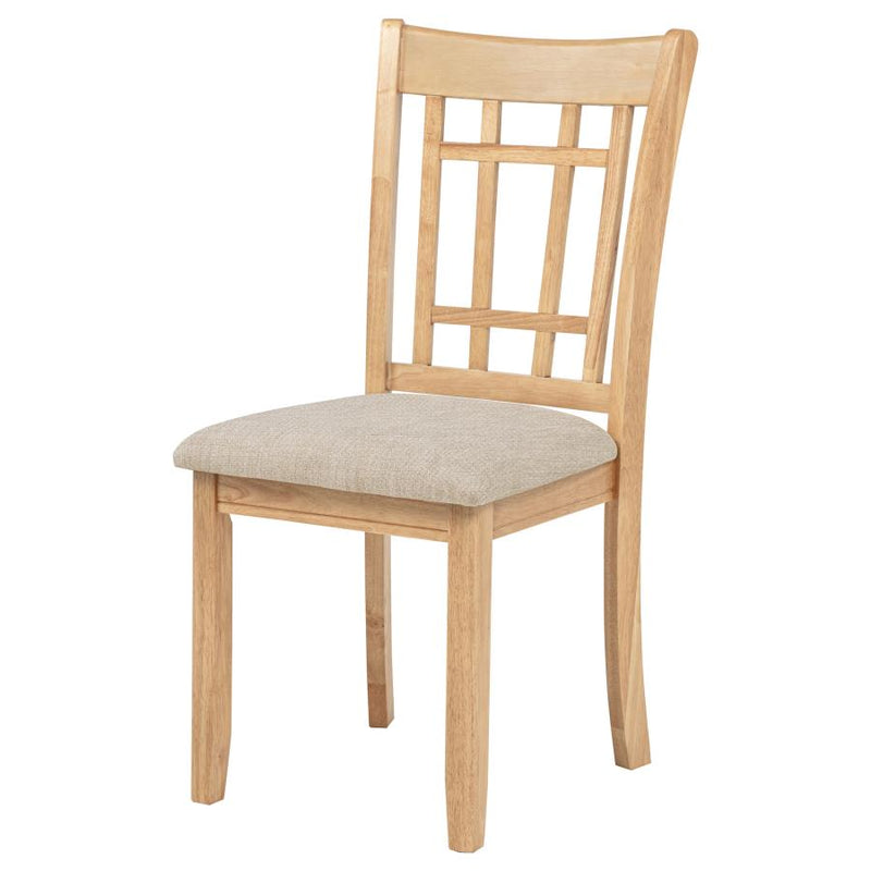 Lavon Wood Dining Side Chair Linen and Light Oak (Set of 2)-zoom-