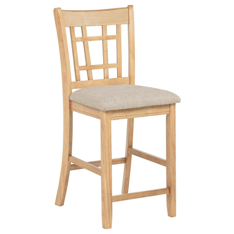 Lavon 5-piece Oval Counter Height Dining Set Light Oak-zoom-