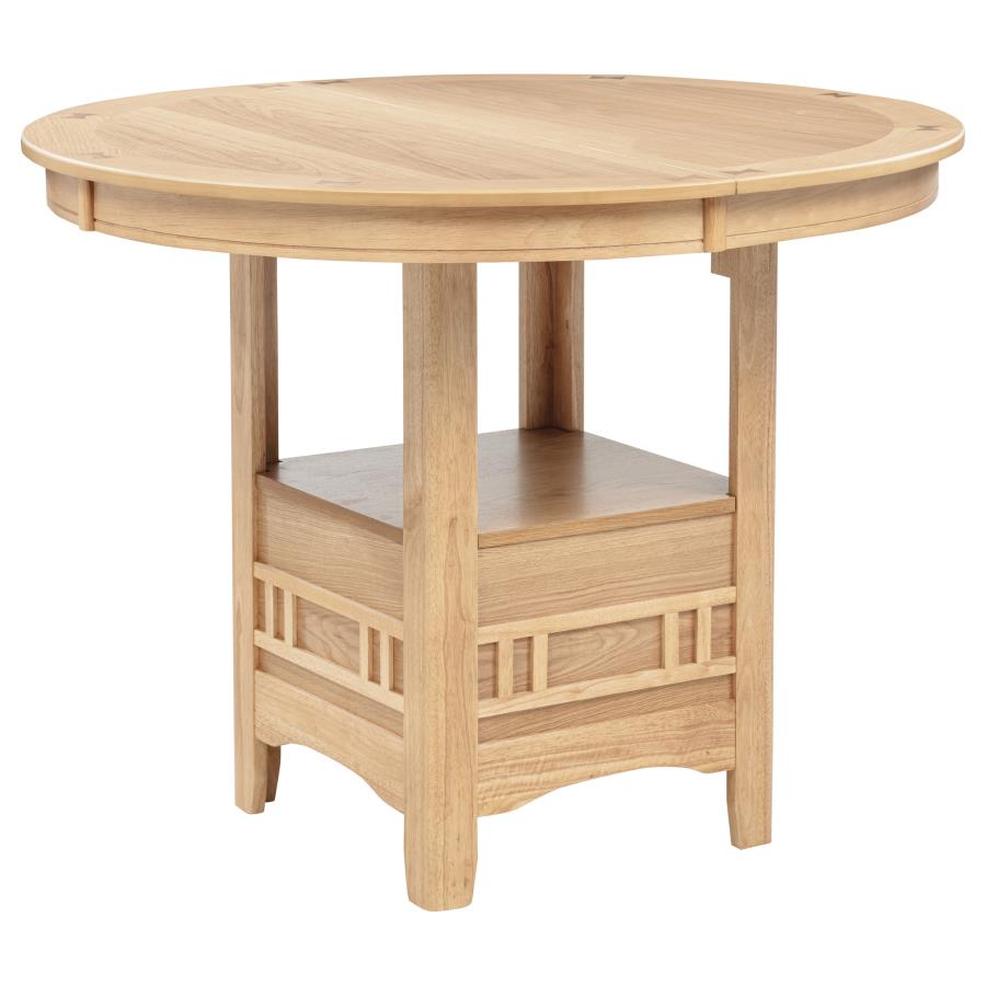 Lavon Oval 60-inch Counter Height Extension Dining Table Light Oak-zoom-10