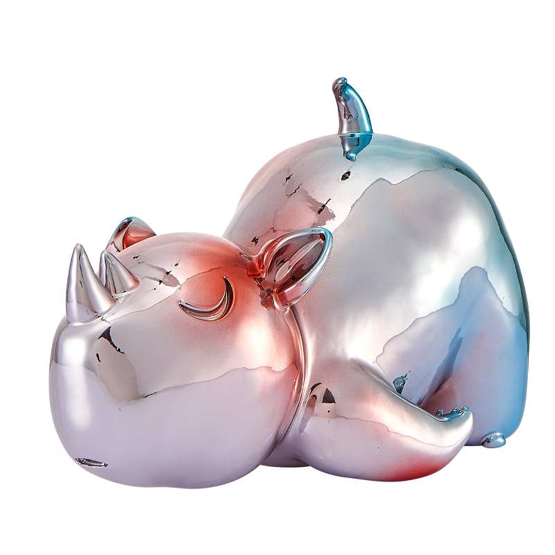 Red and Blue Chrome Rhino-1