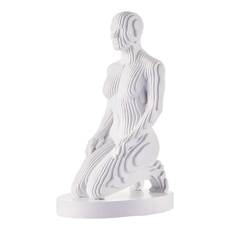 Woman Pixel // Matte White-1