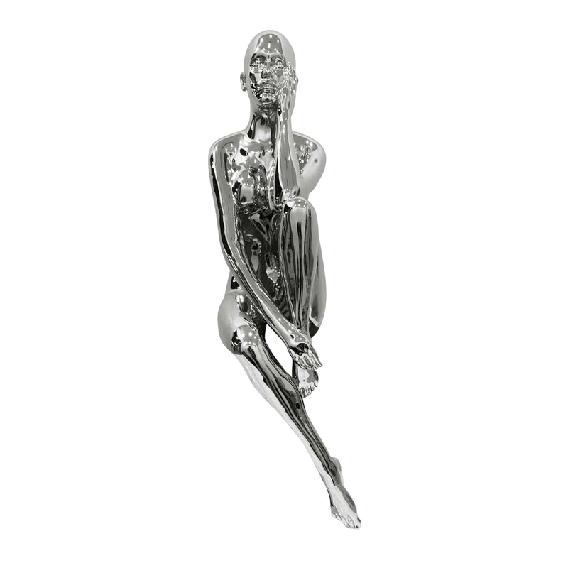 Antoinette Doll Sculpture // Chrome-zoom-
