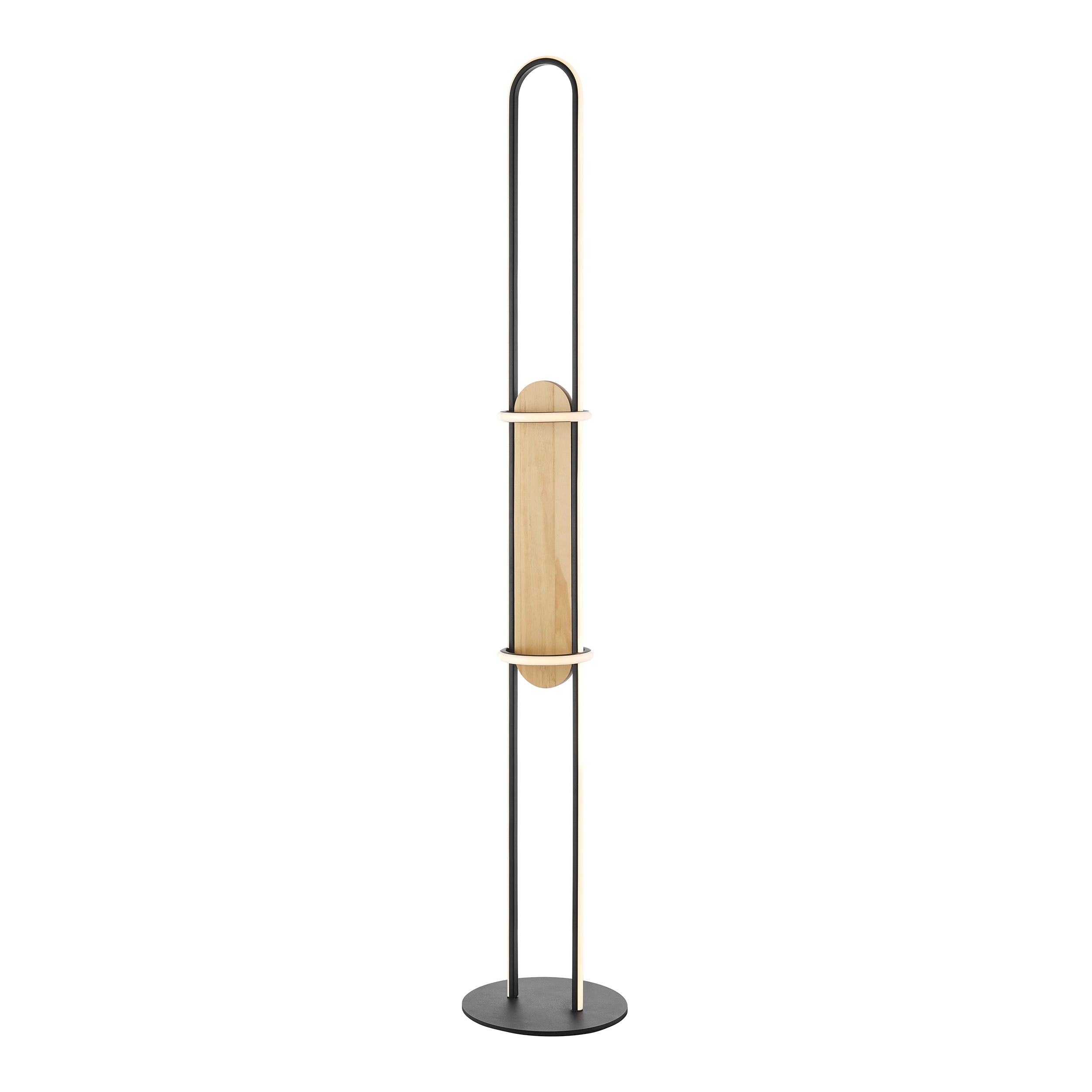Iron & Wood Floor Lamp-zoom-2