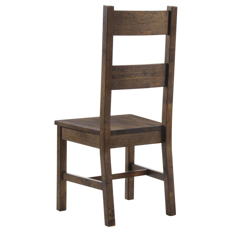 Coleman 5-piece Rectangular Dining Set Rustic Golden Brown-7
