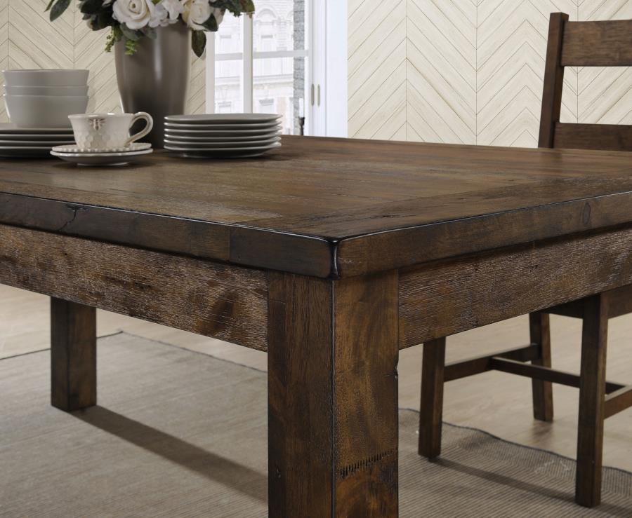 Coleman 9-piece Rectangular Dining Set Rustic Golden Brown-zoom-5