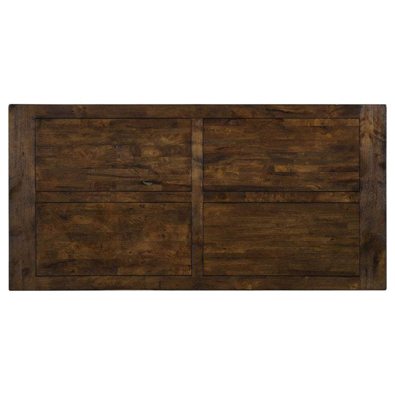 Coleman Rectangular 79-inch Dining Table Rustic Golden Brown-zoom-