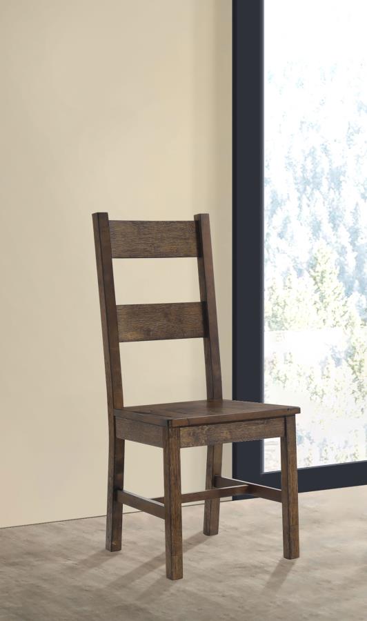Coleman Dining Side Chair Rustic Golden Brown (Set of 2)-zoom-