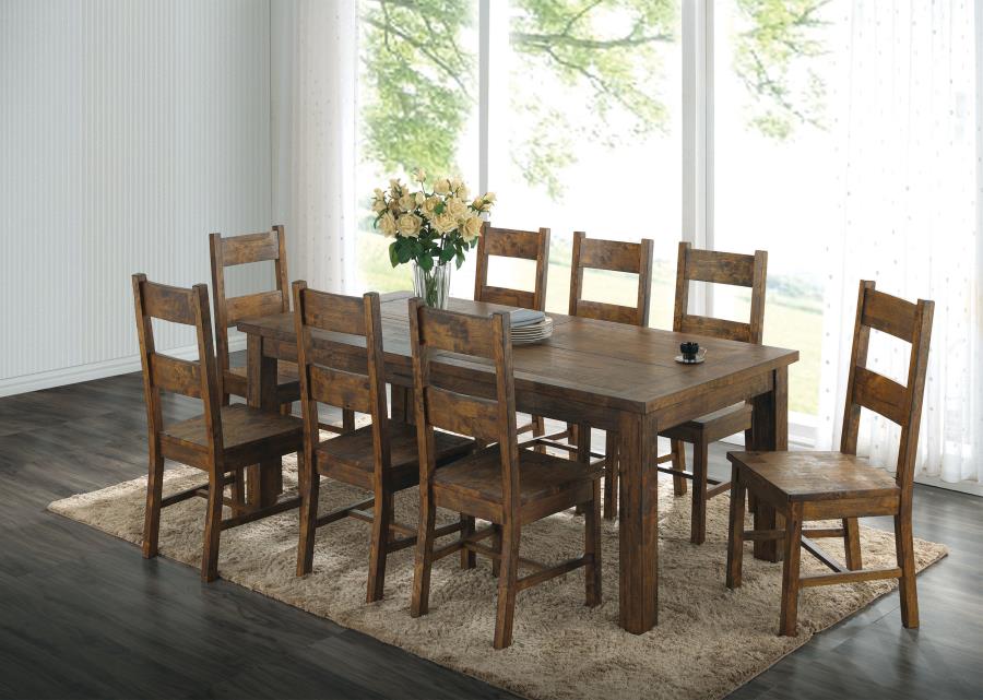 Coleman Dining Side Chair Rustic Golden Brown (Set of 2)-7