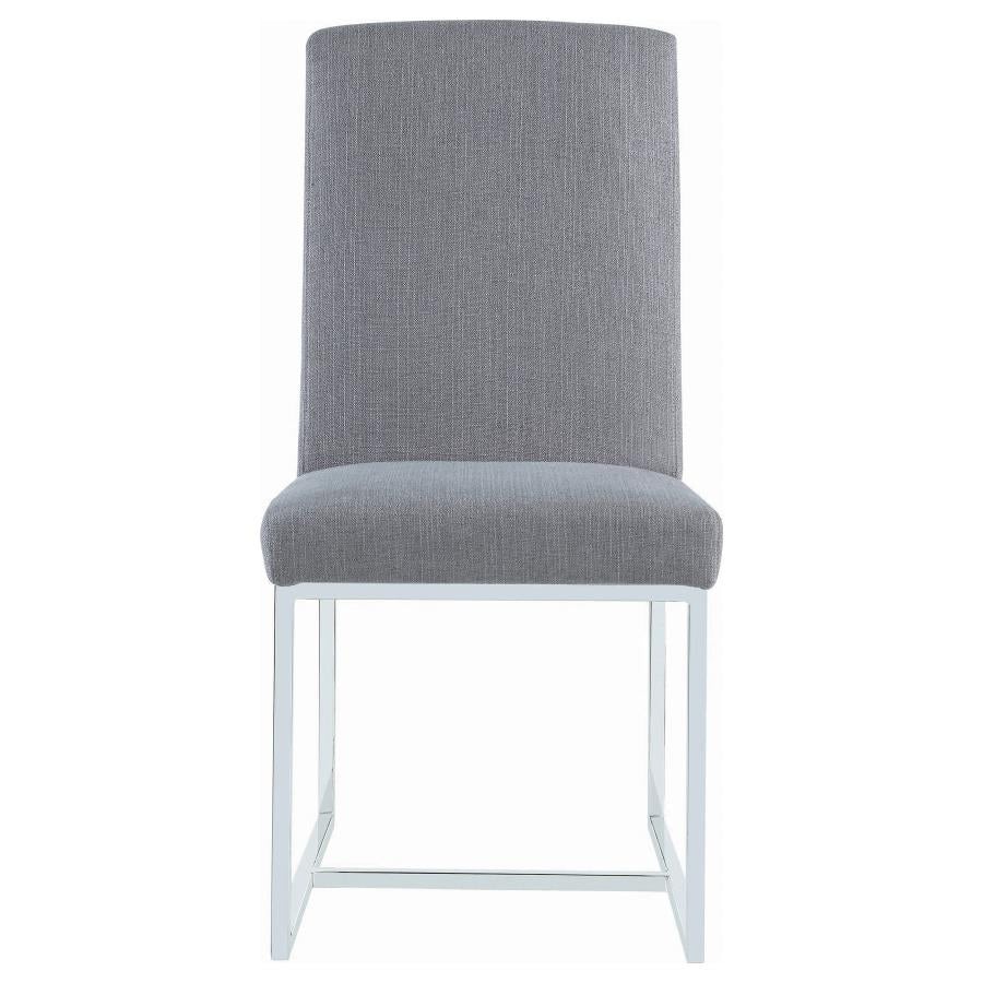 Mackinnon Upholstered Dining Side Chair Grey (Set of 2)-4