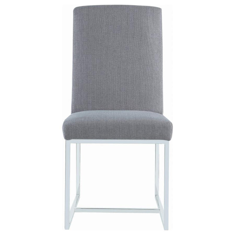 Mackinnon Upholstered Dining Side Chair Grey (Set of 2)-zoom-