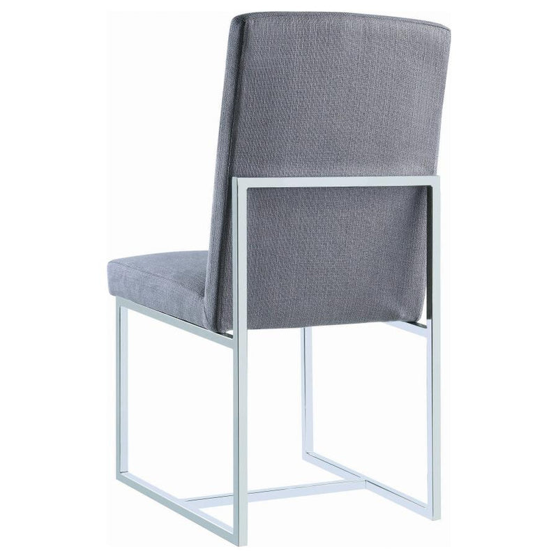 Mackinnon Upholstered Dining Side Chair Grey (Set of 2)-zoom-