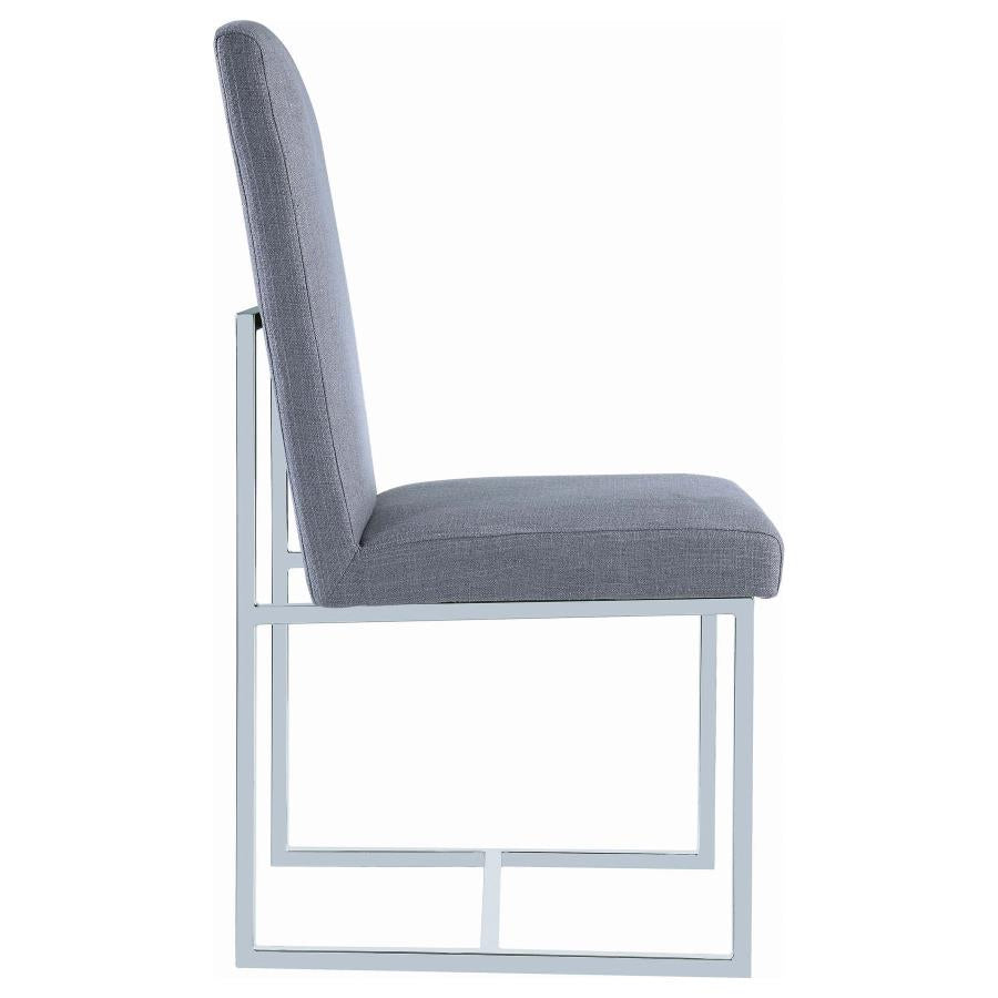 Mackinnon Upholstered Dining Side Chair Grey (Set of 2)-zoom-9