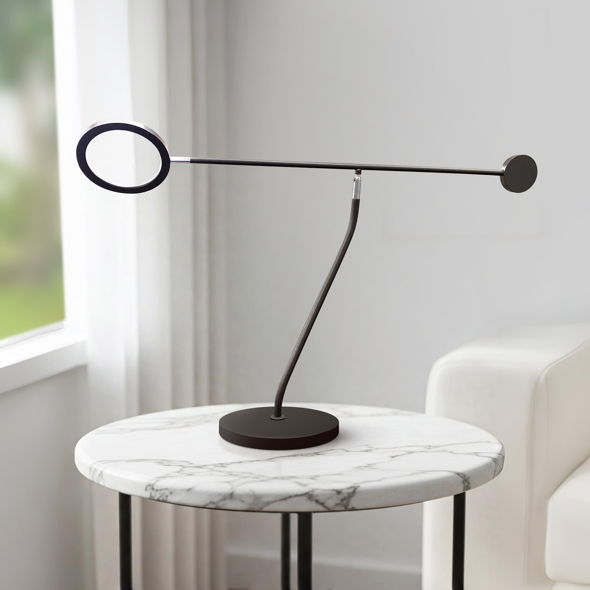 Table Lamp black and chrome-zoom-1