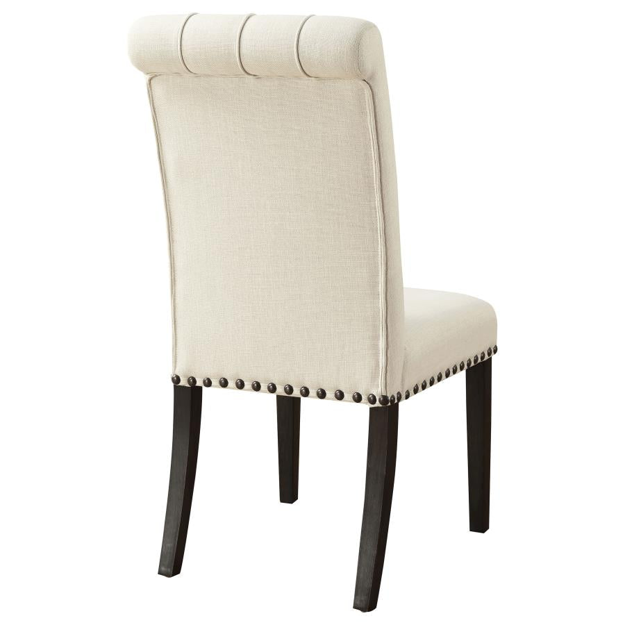 Alana Fabric Upholstered Dining Side Chair Beige (Set of 2)-zoom-8