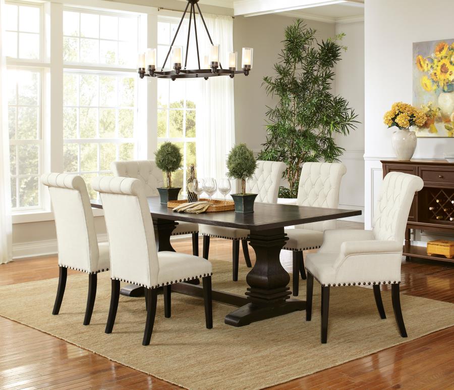 Parkins 7-piece Rectangular Dining Table Set Rustic Espresso-1