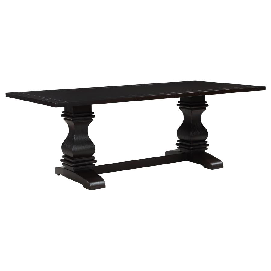 Parkins 7-piece Rectangular Dining Table Set Rustic Espresso-zoom-3