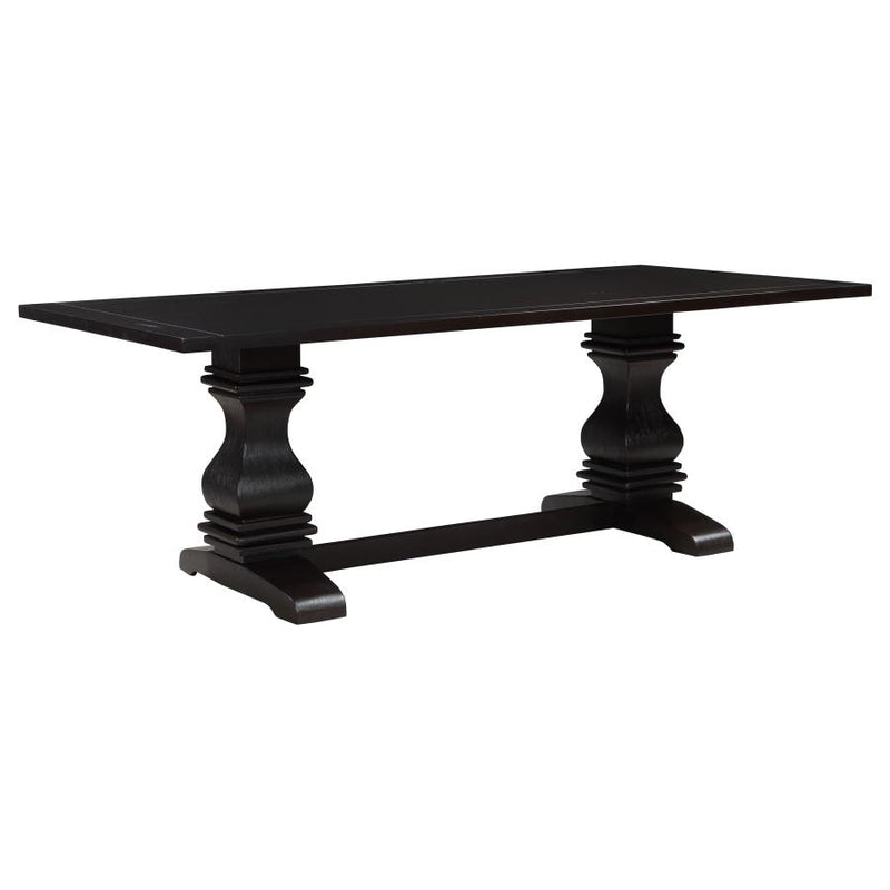 Parkins 7-piece Rectangular Dining Table Set Rustic Espresso-zoom-