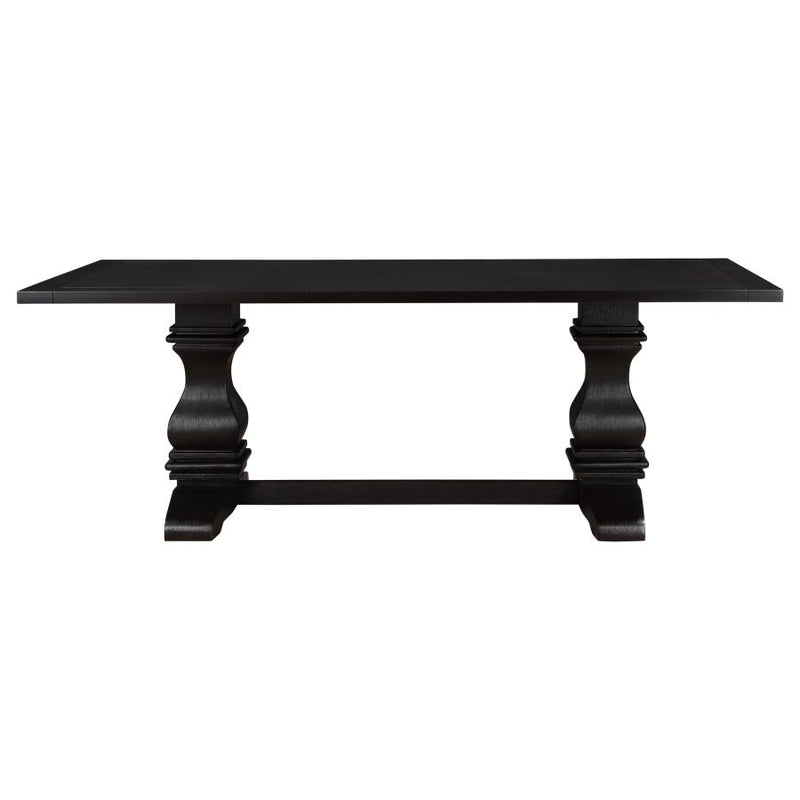 Parkins 7-piece Rectangular Dining Table Set Rustic Espresso-zoom-