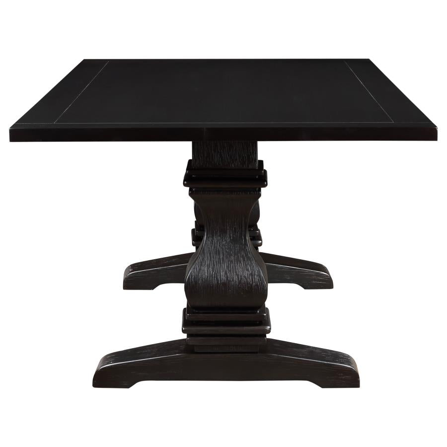 Parkins 7-piece Rectangular Dining Table Set Rustic Espresso-zoom-5