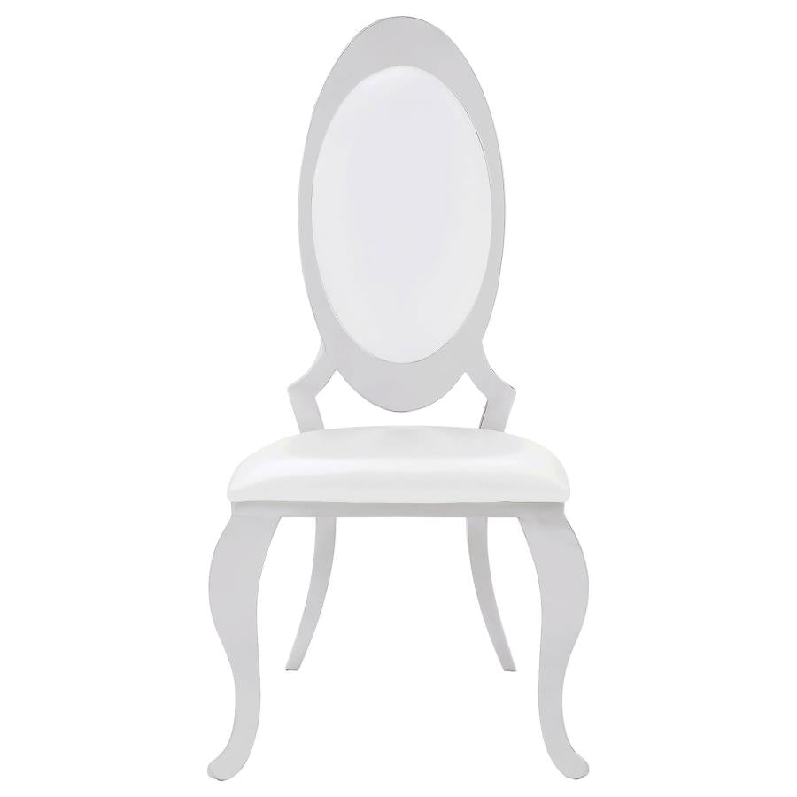Anchorage Upholstered Dining Chair Cream White (Set of 2)-zoom-4