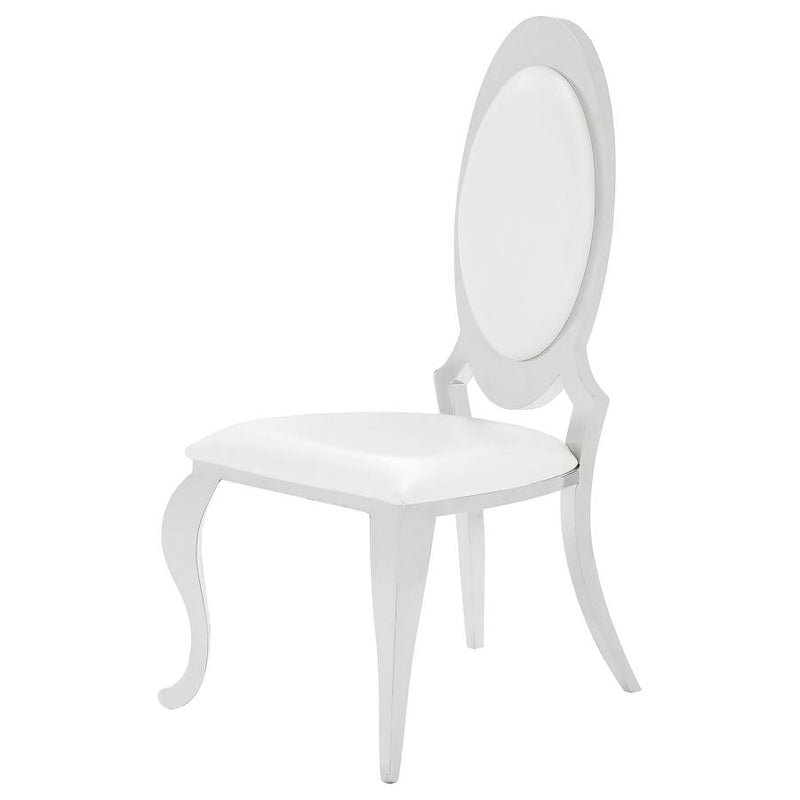 Anchorage Upholstered Dining Chair Cream White (Set of 2)-zoom-