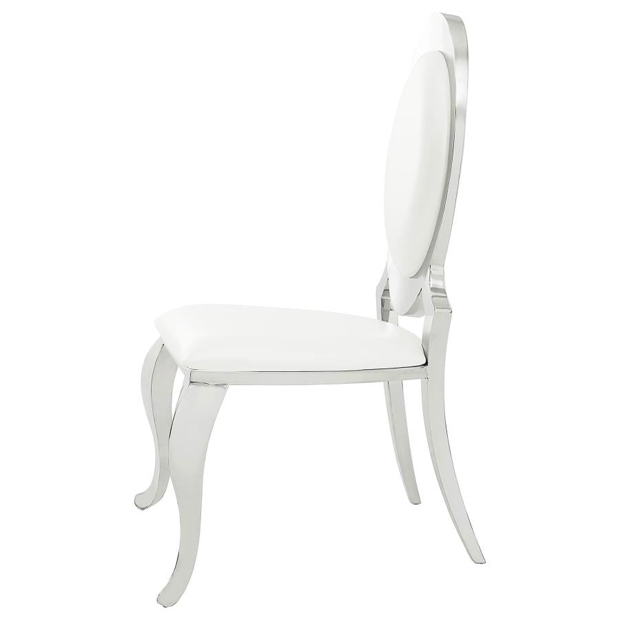 Anchorage Upholstered Dining Chair Cream White (Set of 2)-6