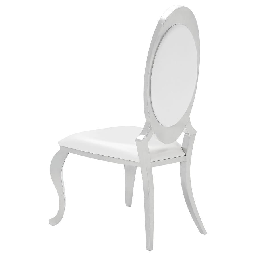 Anchorage Upholstered Dining Chair Cream White (Set of 2)-7