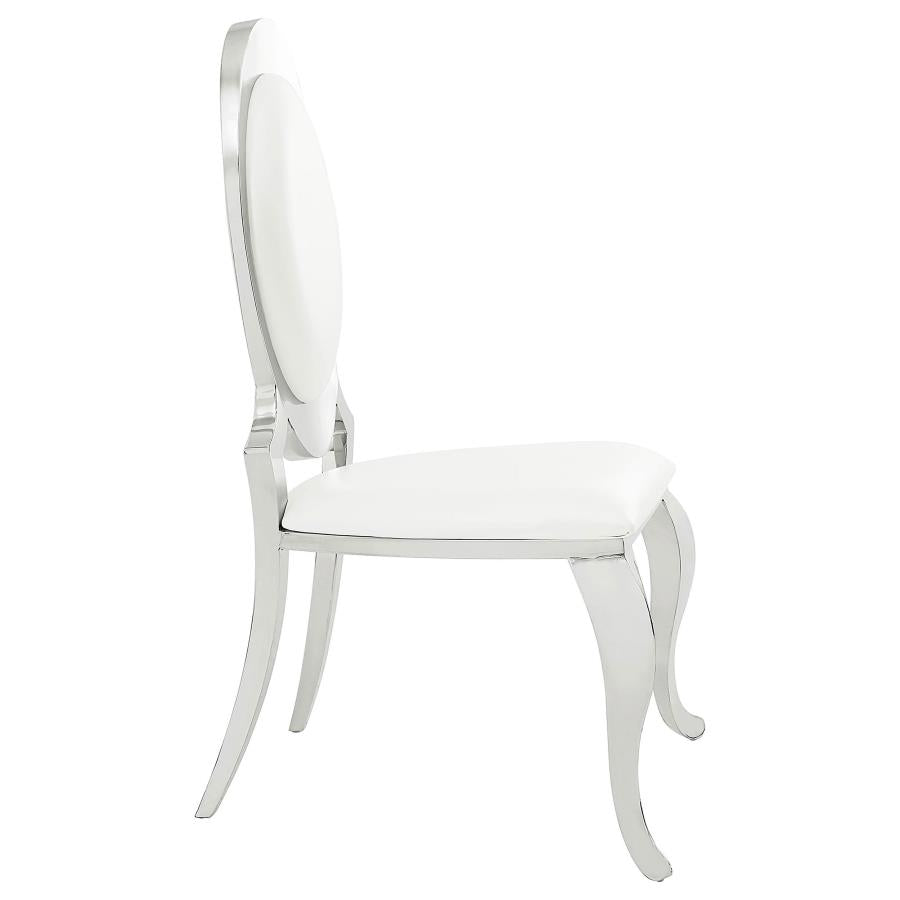 Anchorage Upholstered Dining Chair Cream White (Set of 2)-9
