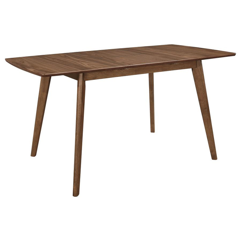 Alfredo 63-inch Extension Leaf Dining Table Natural Walnut-zoom-