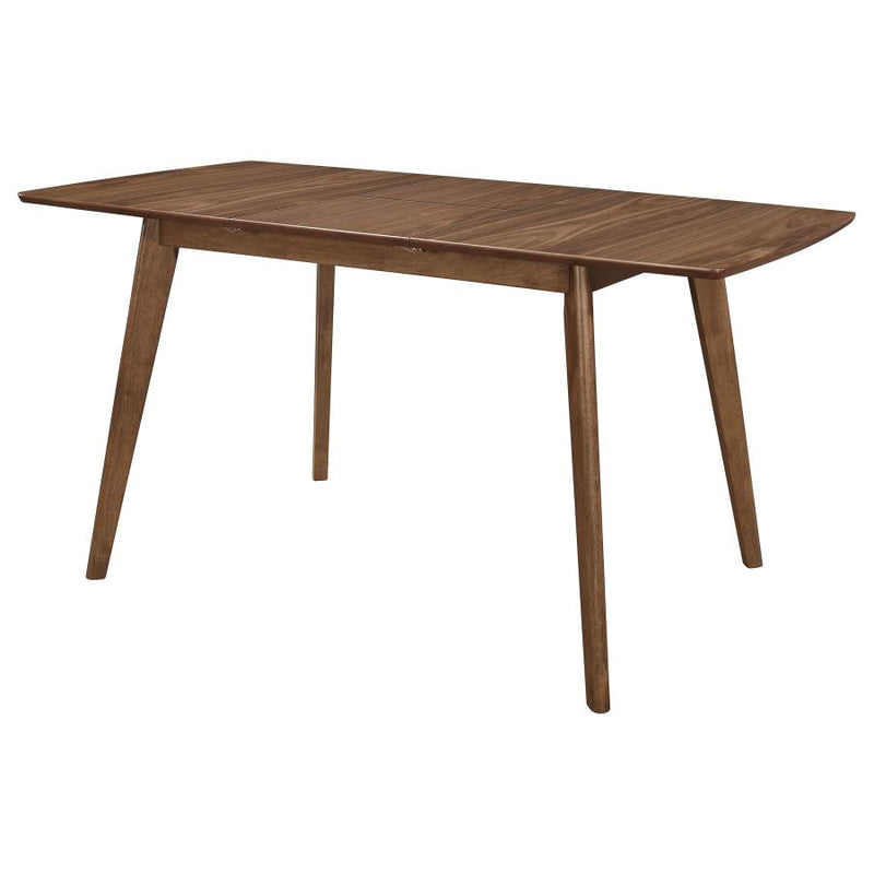 Alfredo 63-inch Extension Leaf Dining Table Natural Walnut-zoom-