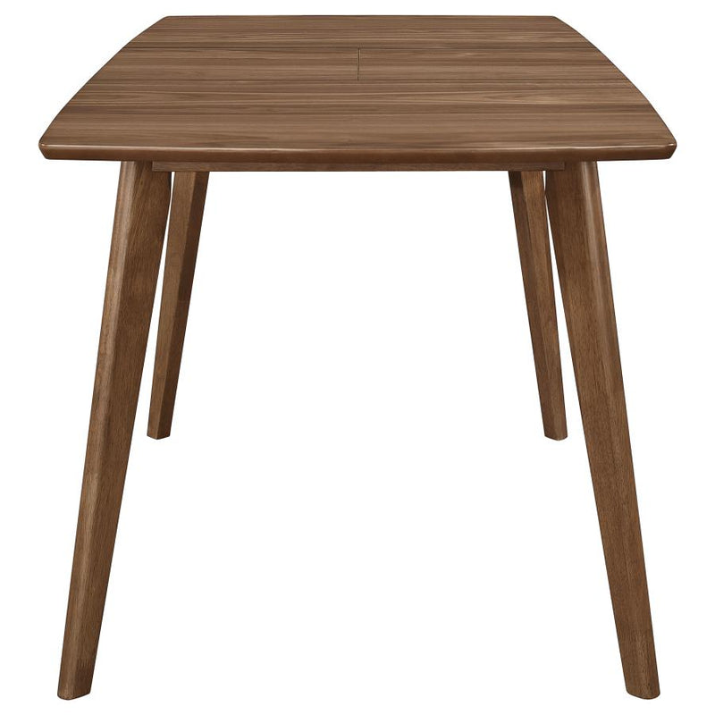 Alfredo 63-inch Extension Leaf Dining Table Natural Walnut-zoom-